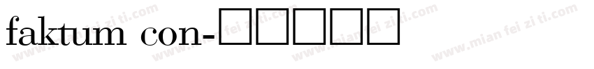 faktum con字体转换